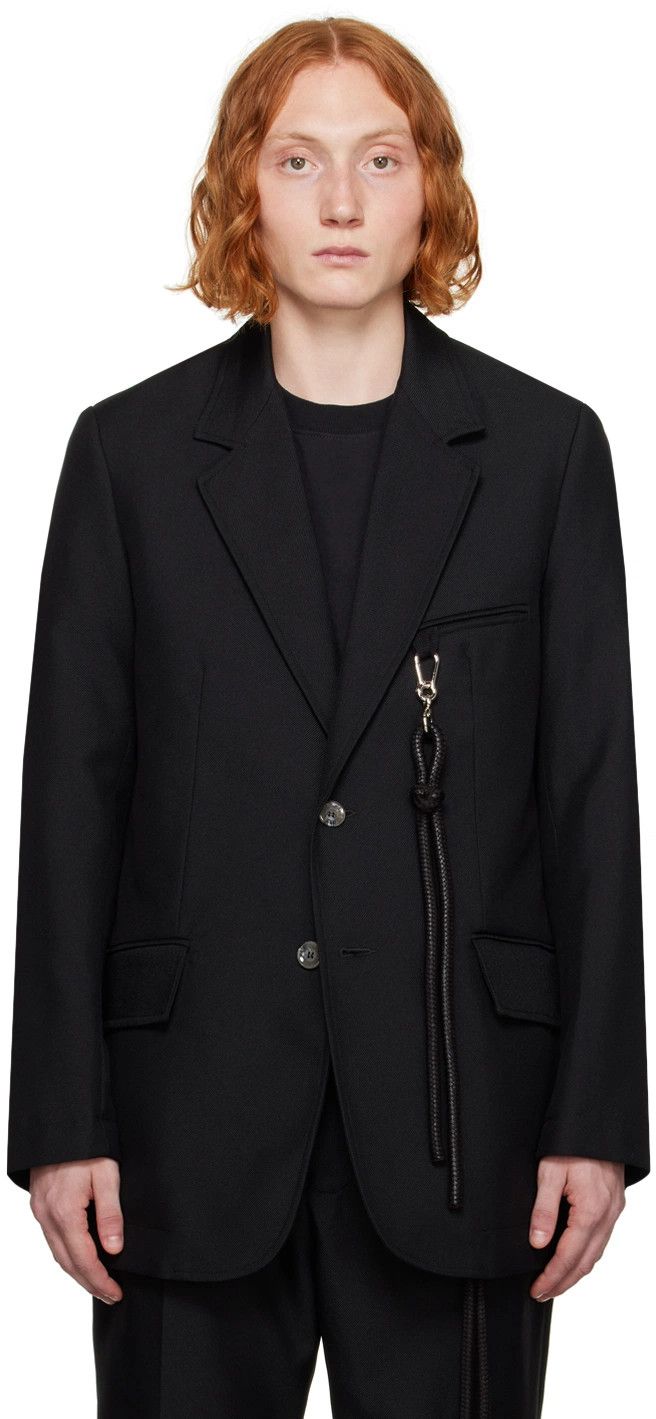 Song For The Mute Oversized Blazer - Drill Poly Wool Size US S / EU 44-46 / 1 - 1 Thumbnail