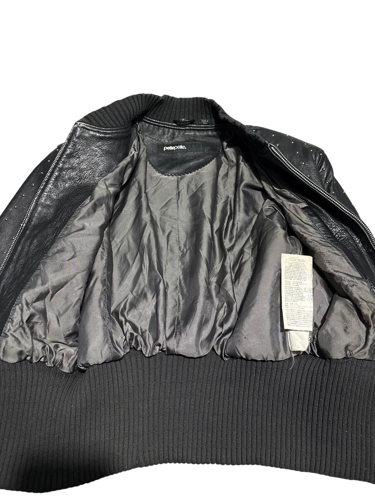 Pelle Pelle Pelle Pelle cropped Studded Leather Jacket Emo Grunge opium Size US XS / EU 42 / 0 - 9 Thumbnail