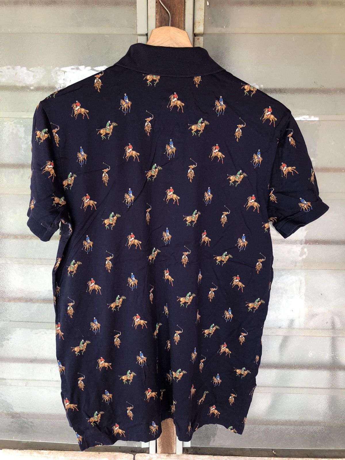 Polo Ralph Lauren Vintage Polo Ralph Lauren Horse Logo Overprint Collar Tee Size US M / EU 48-50 / 2 - 7 Thumbnail