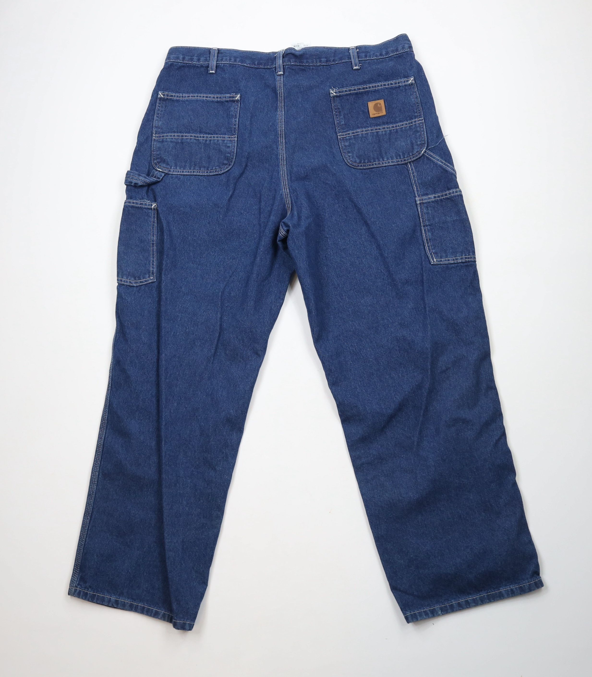 Carhartt × Vintage Vintage Y2K Carhartt Loose Fit Wide Leg Dungaree Denim Jeans Size US 42 / EU 58 - 8 Thumbnail