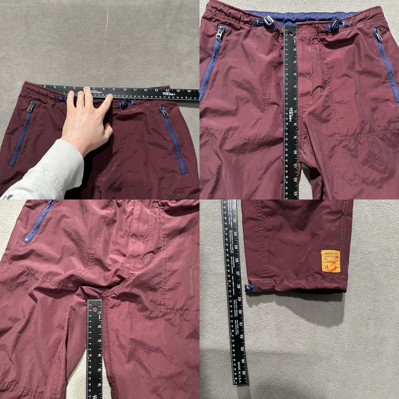 Abercrombie & Fitch VINTAGE Abercrombie & Fitch Pants Womens XS Paratrooper Military Cotton Baggy Y2K Size 26" / US 2 / IT 38 - 9 Thumbnail