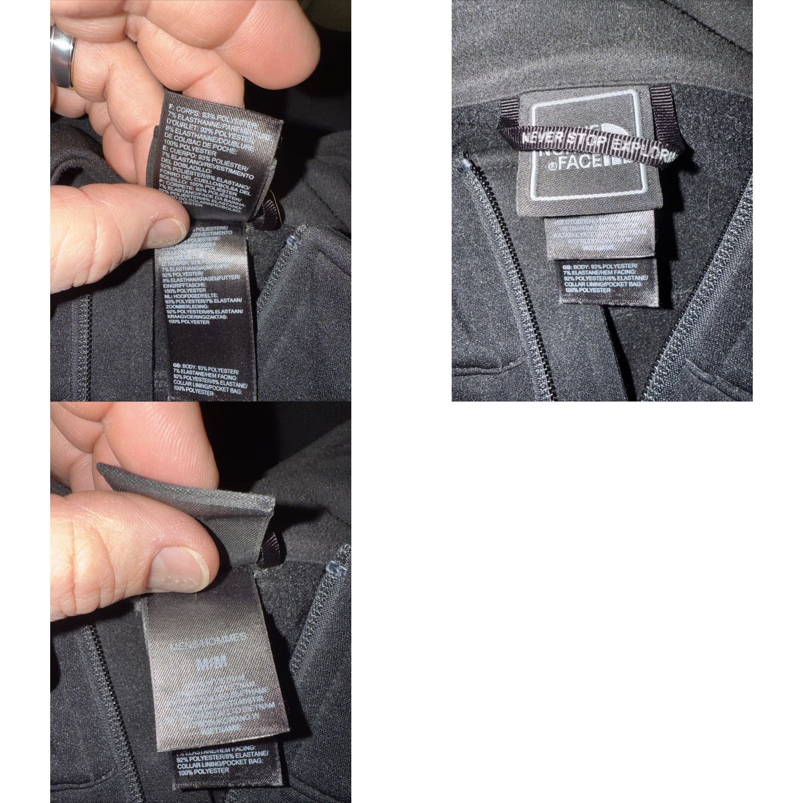 The North Face NORTH FACE Flashdry Softshell Full Zip Black Jacket Mens M Size US M / EU 48-50 / 2 - 8 Thumbnail