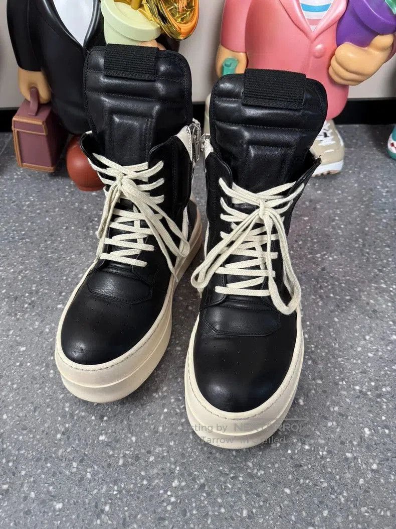 Rick Owens Rick Owens Black and White High. Size US 9 / EU 42 - 3 Thumbnail
