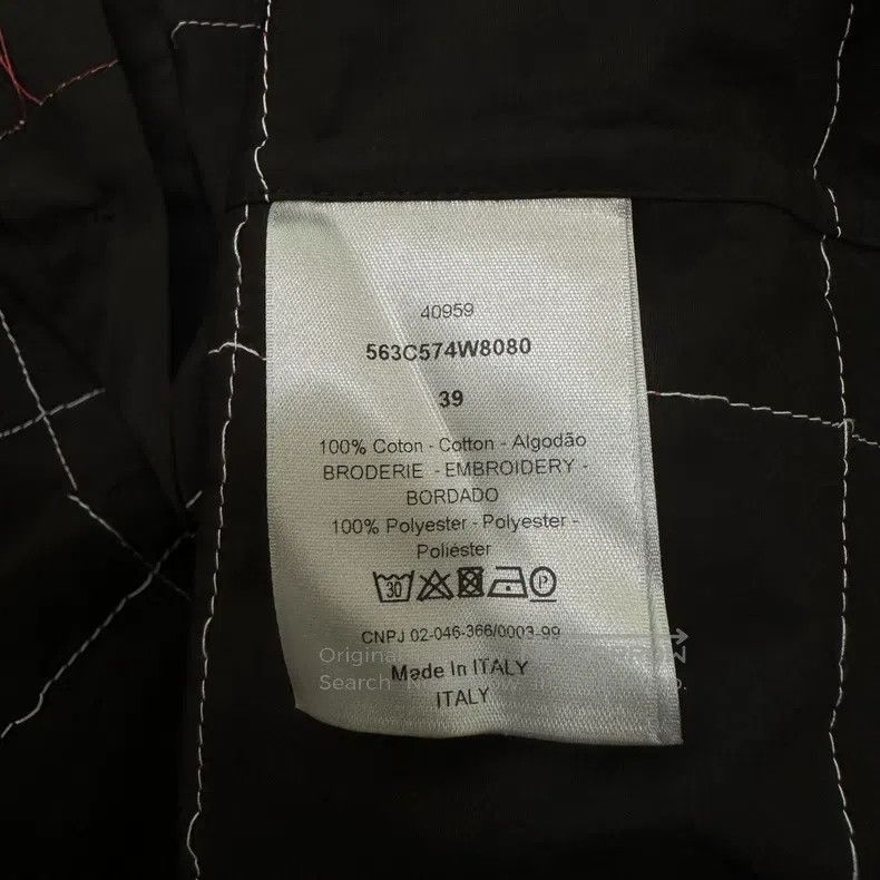 Dior Size39 Dior Homme Red thread thorn stitched shirt