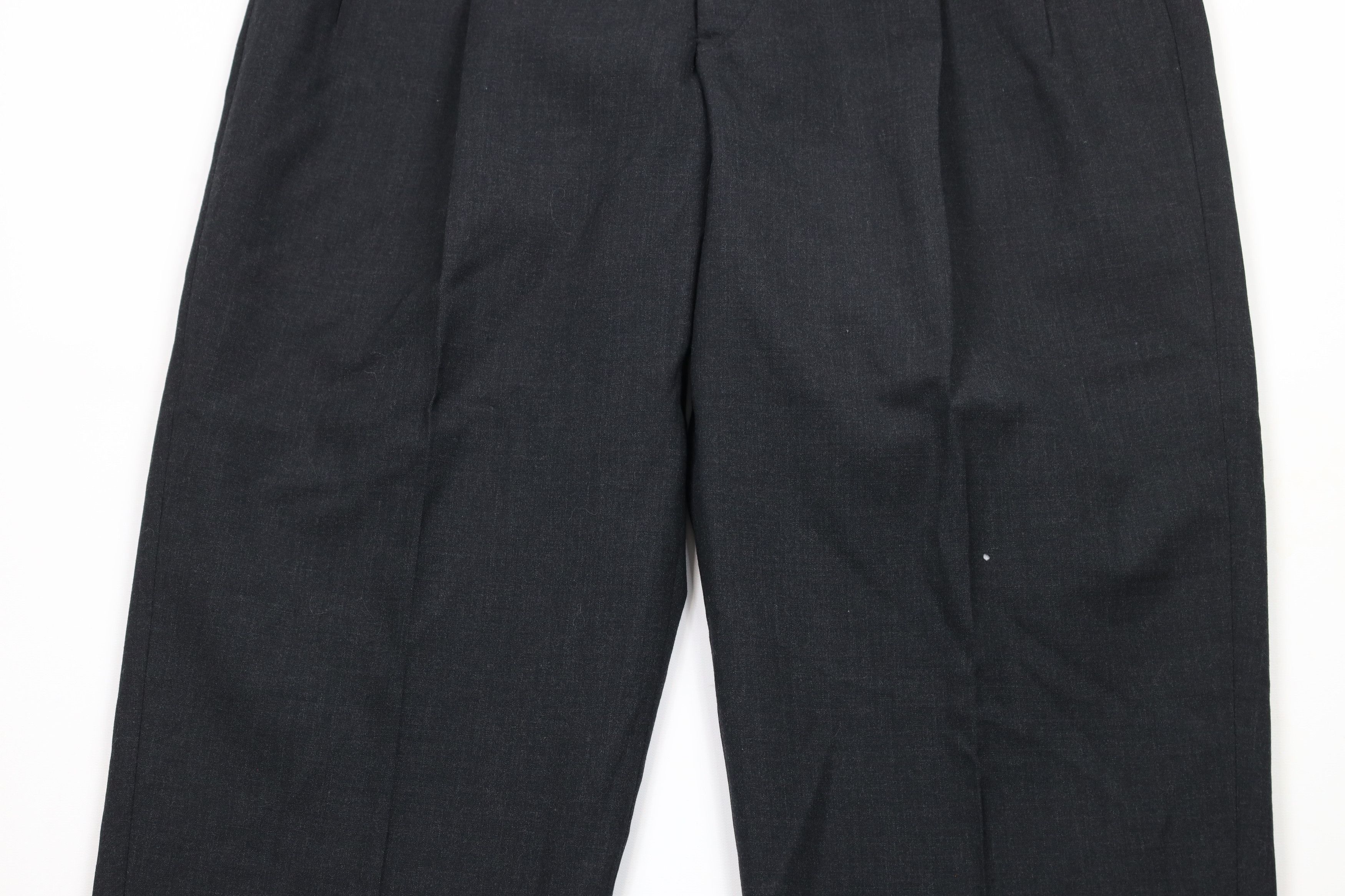 Vintage Vintage 90s Streetwear Pleated Worsted Wool Wide Leg Pants Size US 36 / EU 52 - 3 Thumbnail