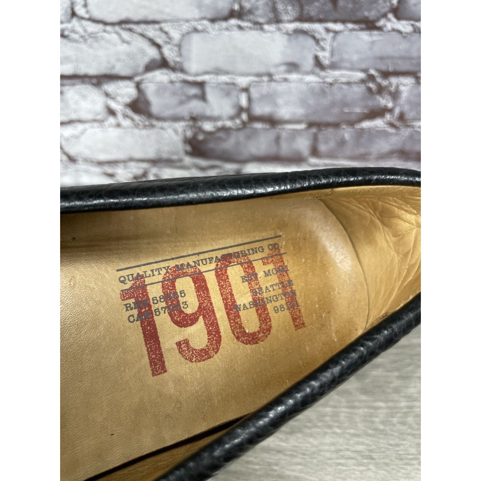 1901 1901 Black Leather Penny Loafers Slip On Driving Shoes Men’s Size US 13 / EU 46 - 24 Thumbnail