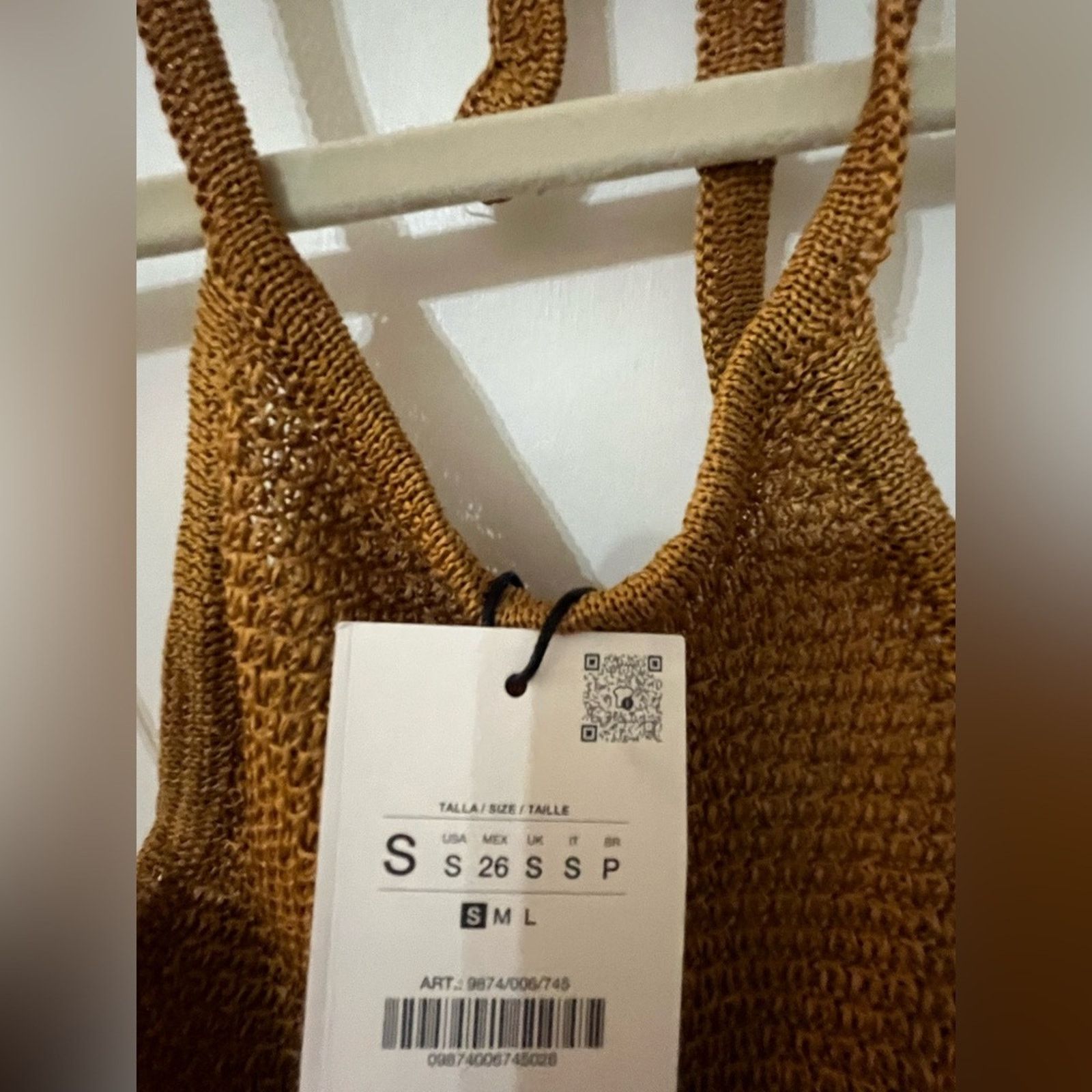 Zara Zara Tan Halter Cutout Dress Size S / US 4 / IT 40 - 6 Thumbnail