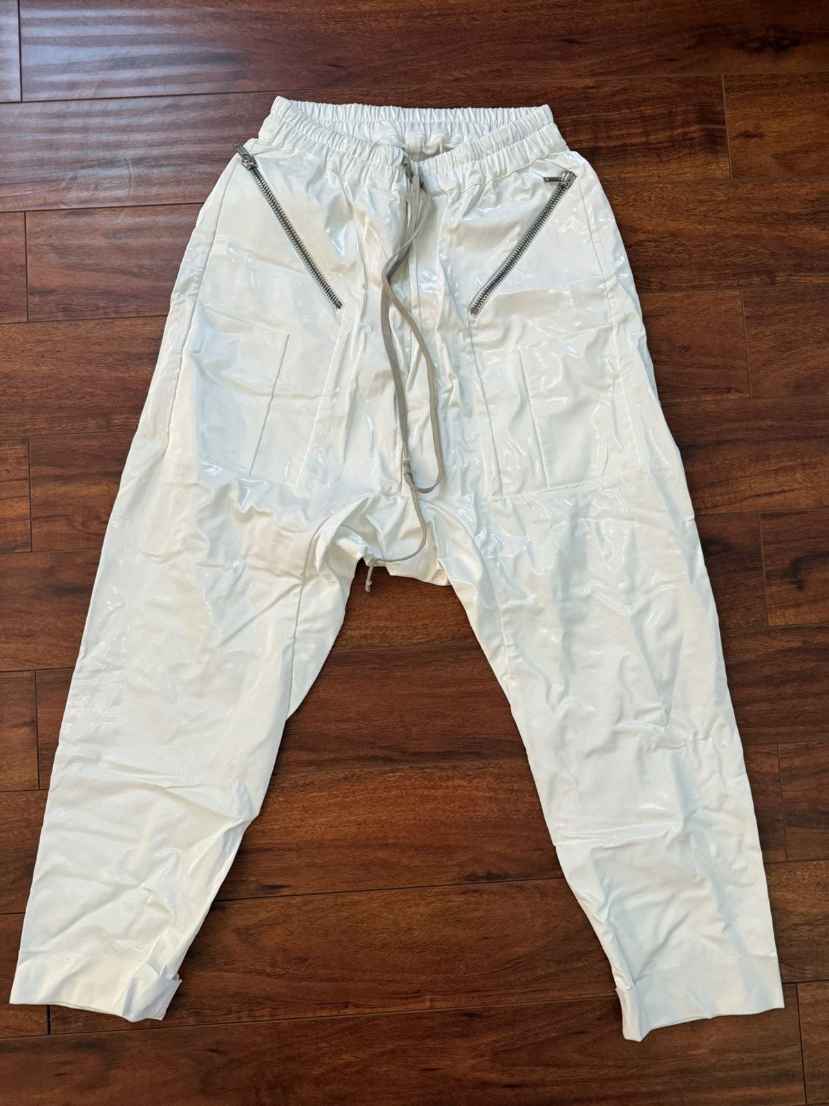 Rick Owens Drkshdw Rick Owens DRKSHDW Drawstring Cargo Pants Size US 31 - 1 Thumbnail
