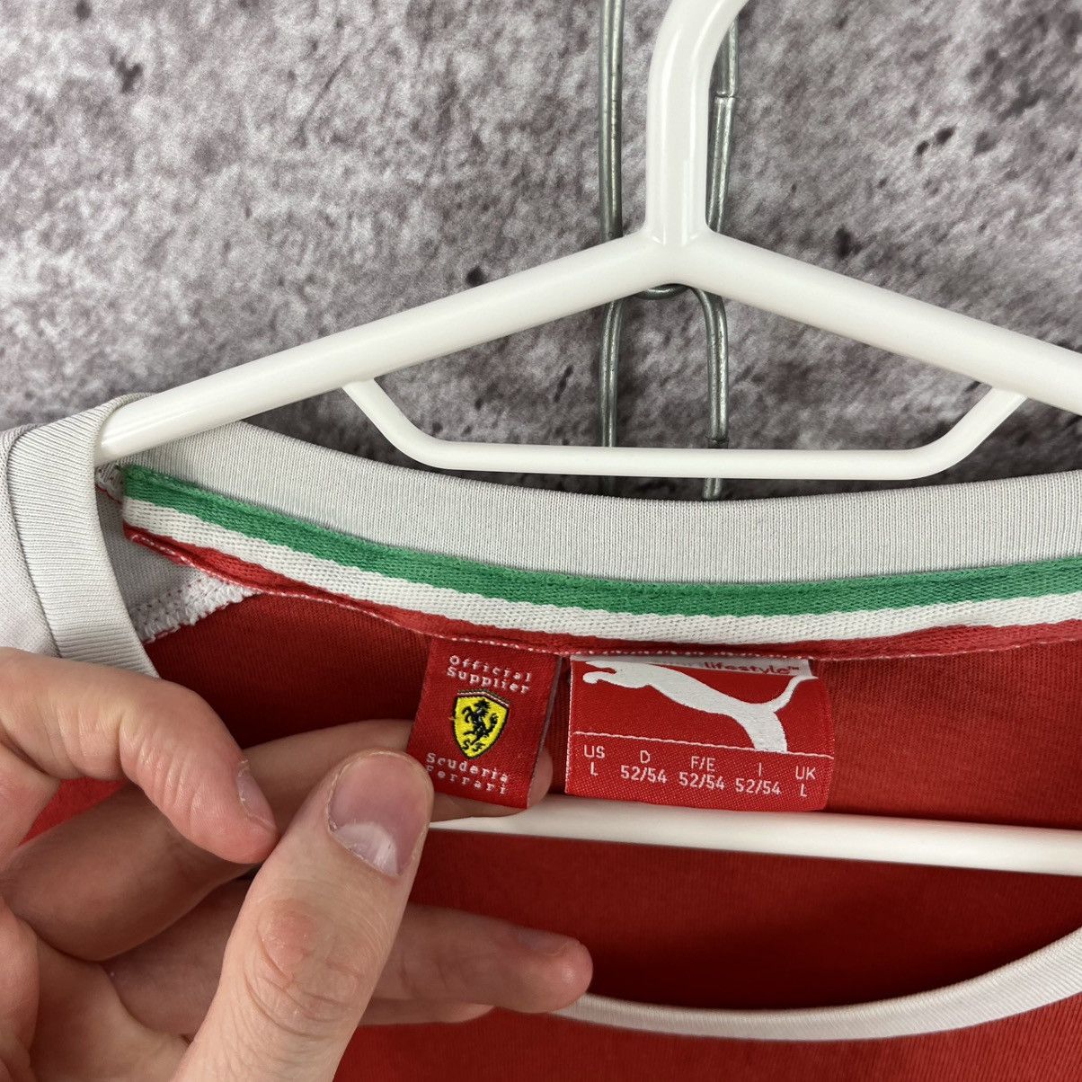 Ferrari × Giorgio Fiorelli × Puma Puma Ferrari Giorgio Firelli Racer T-Shirt Multi Logo Size L Size US L / EU 52-54 / 3 - 9 Thumbnail