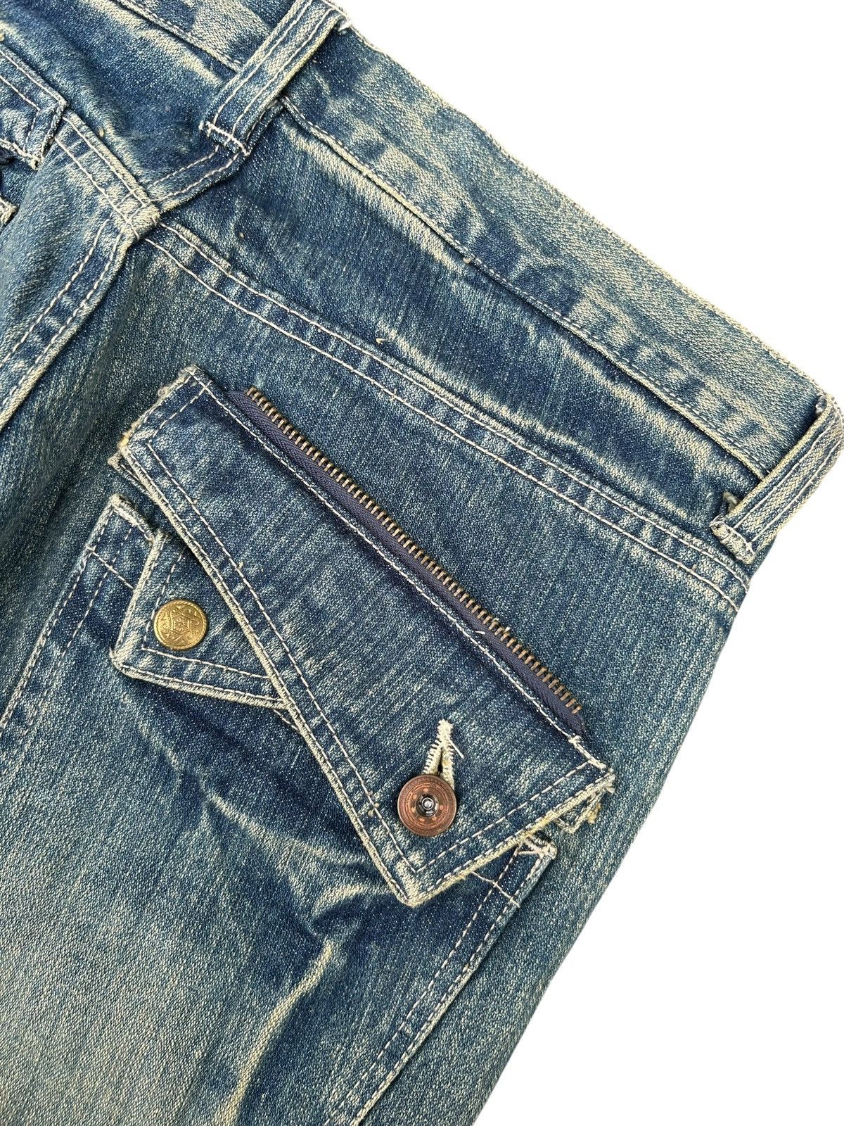 Kapital Japanese Brand limited Punk Bondage Distressed Denim Jeans Size US 32 / EU 48 - 5 Thumbnail