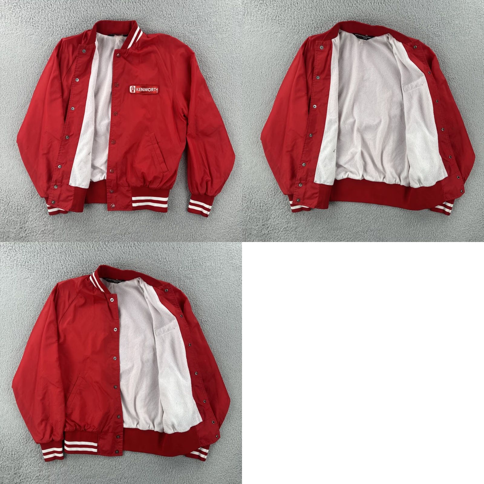 Vintage VINTAGE Sportsmaster Jacket Shirt Red Kenworth Patch M Adults Mens Size US M / EU 48-50 / 2 - 10 Thumbnail
