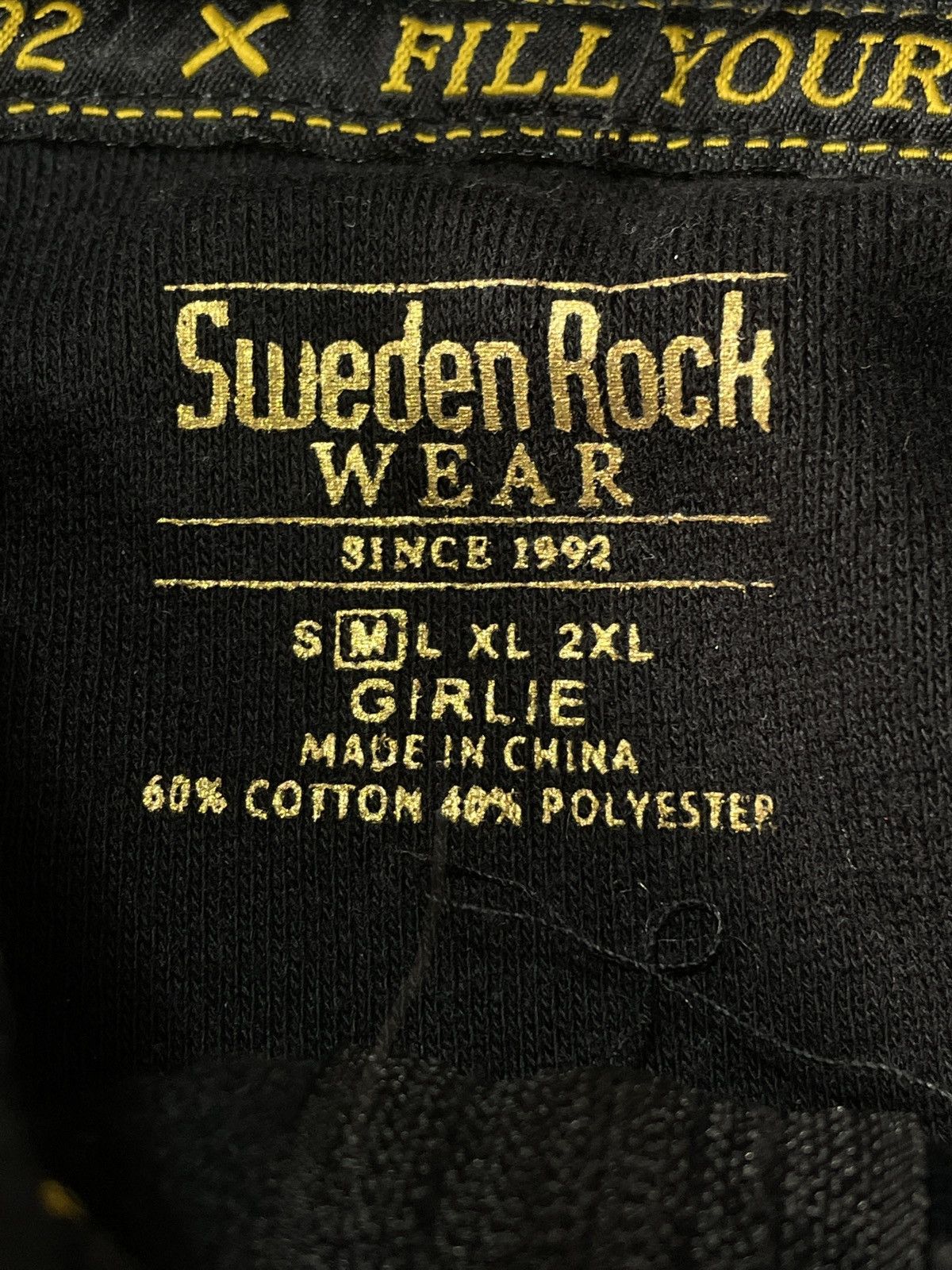 Vintage 🔥RARE🔥Rock Vintage Y2K Hoodie Spellout Boxy Fit Rock Tour Size XS / US 0-2 / IT 36-38 - 5 Thumbnail