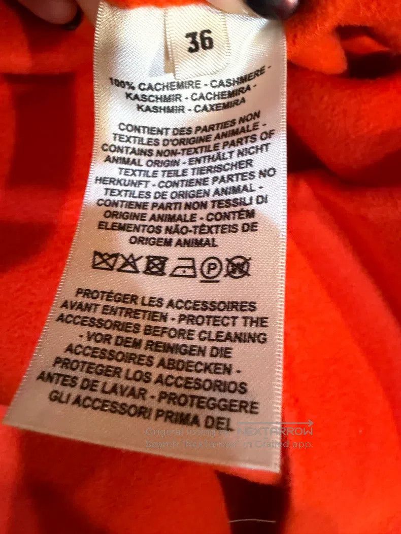 Hermes Hermes Red cashmere coat Size XS / US 0-2 / IT 36-38 - 5 Thumbnail