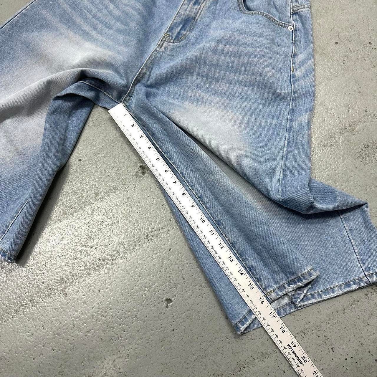 Vintage LIGHT BLUE WIDE LEG BAGGY JORTS 32 WAIST Size US 32 / EU 48 - 5 Thumbnail