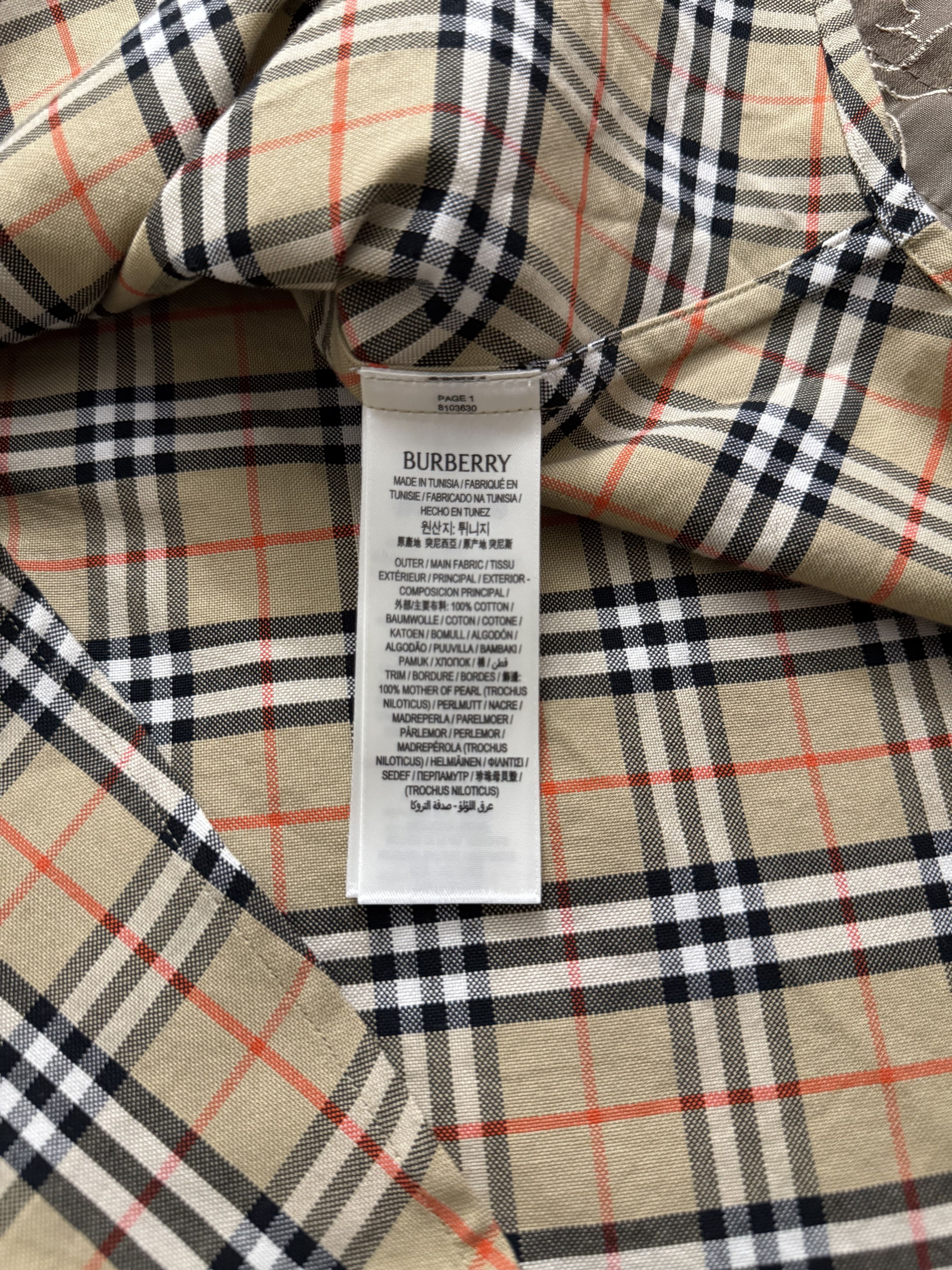 Burberry Burberry Check Short Sleeve Oxford Shirt Size US M / EU 48-50 / 2 - 4 Thumbnail