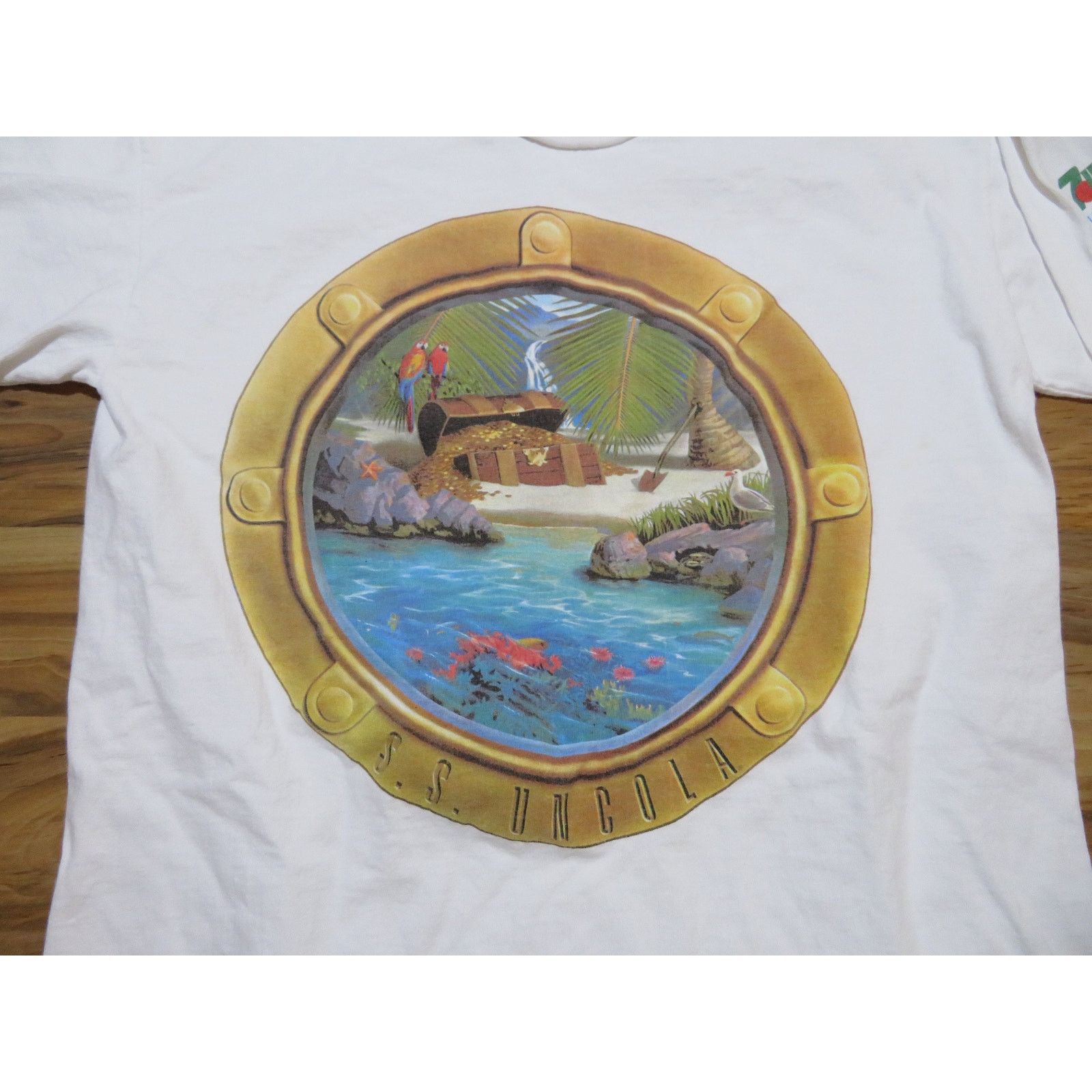 Other 7-up The Uncola T-shirt, White Blue, Double Sided, M 1990s Size US M / EU 48-50 / 2 - 2 Thumbnail