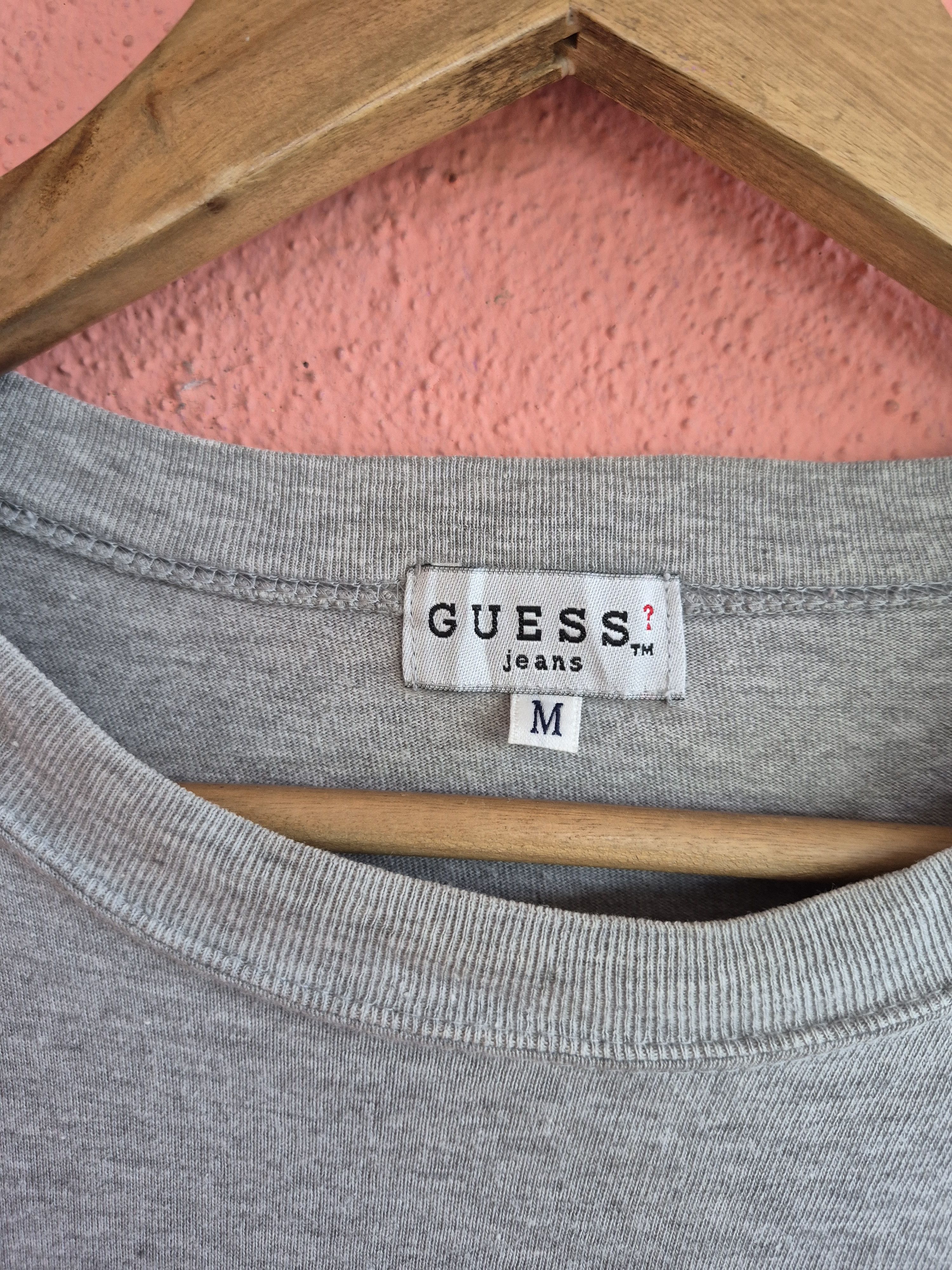 Vintage 🔥 Vintage Guess Jeans USA Spellout Tee Japan Size US M / EU 48-50 / 2 - 3 Thumbnail