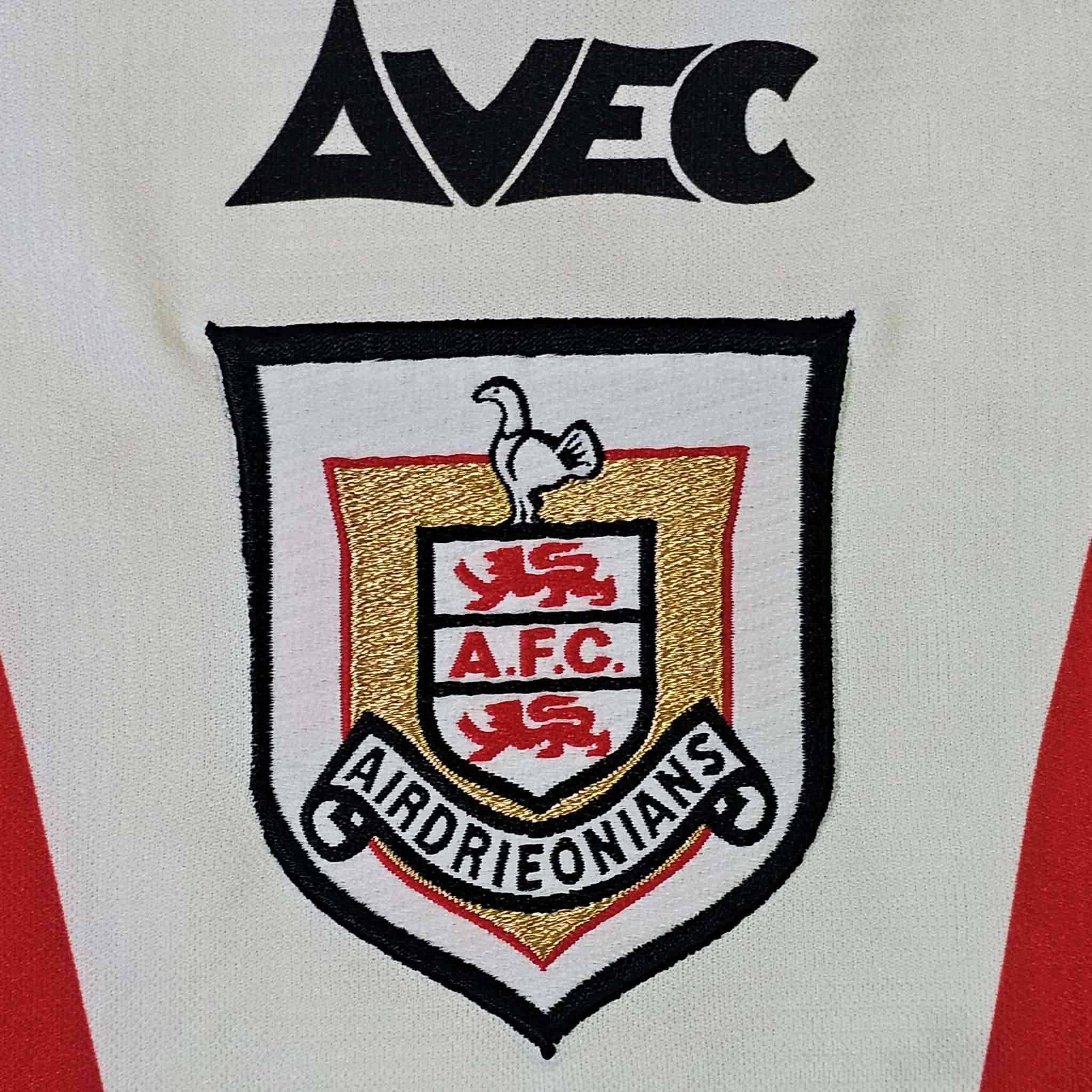 Vintage Airdrieonians FC Vintage 90s Scotland Avec Soccer Jersey Size US L / EU 52-54 / 3 - 5 Thumbnail