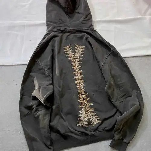 Japanese Brand Kusuno x Itou Punk Zip Up Hoodie Gothic Style Skeleton Size US XL / EU 56 / 4 - 2 Thumbnail