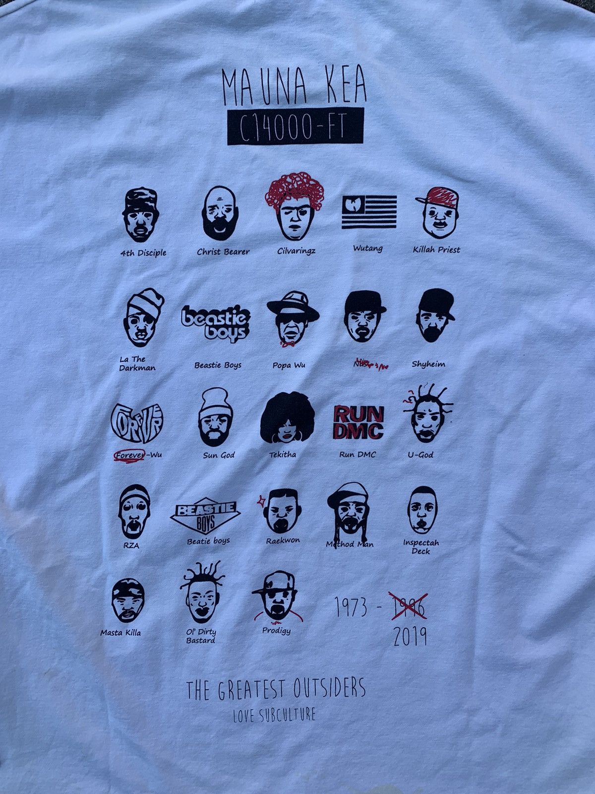 Band Tees × Designer My Heros Forever Hip-Hop MA UNA KEA C1400-FT Y2K Style Size US L / EU 52-54 / 3 - 7 Thumbnail