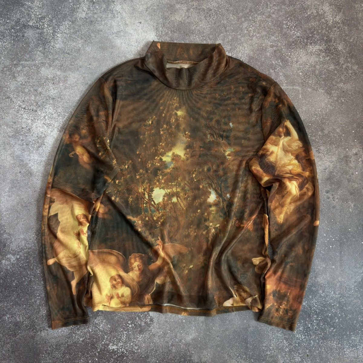 Hysteric Glamour × Japanese Brand Vintage Mesh Long Sleeve Top (Vive Maria JPG Gaultier Style) Size M / US 6-8 / IT 42-44 - 2 Thumbnail