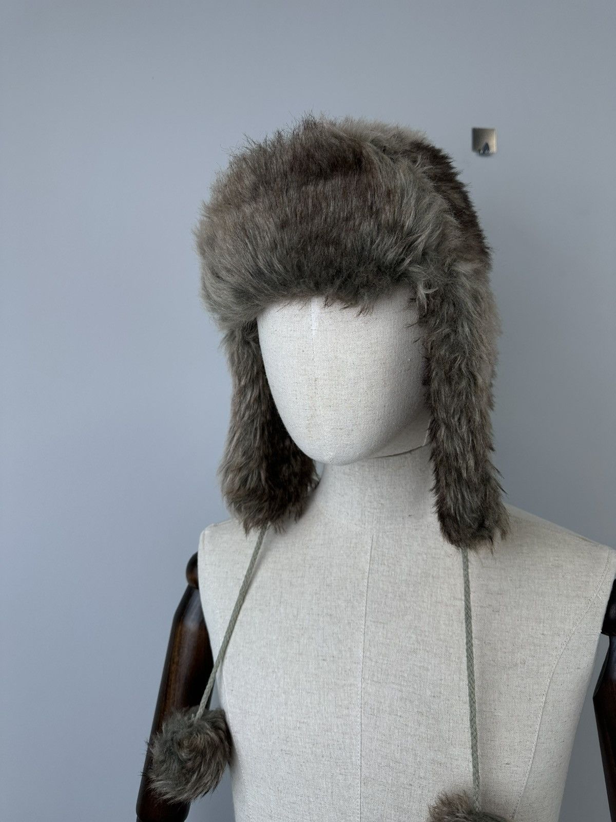 If Six Was Nine × Japanese Brand × Vintage Vintage Y2k Ushanka Fur Faux Mohair Hat Size ONE SIZE - 3 Thumbnail
