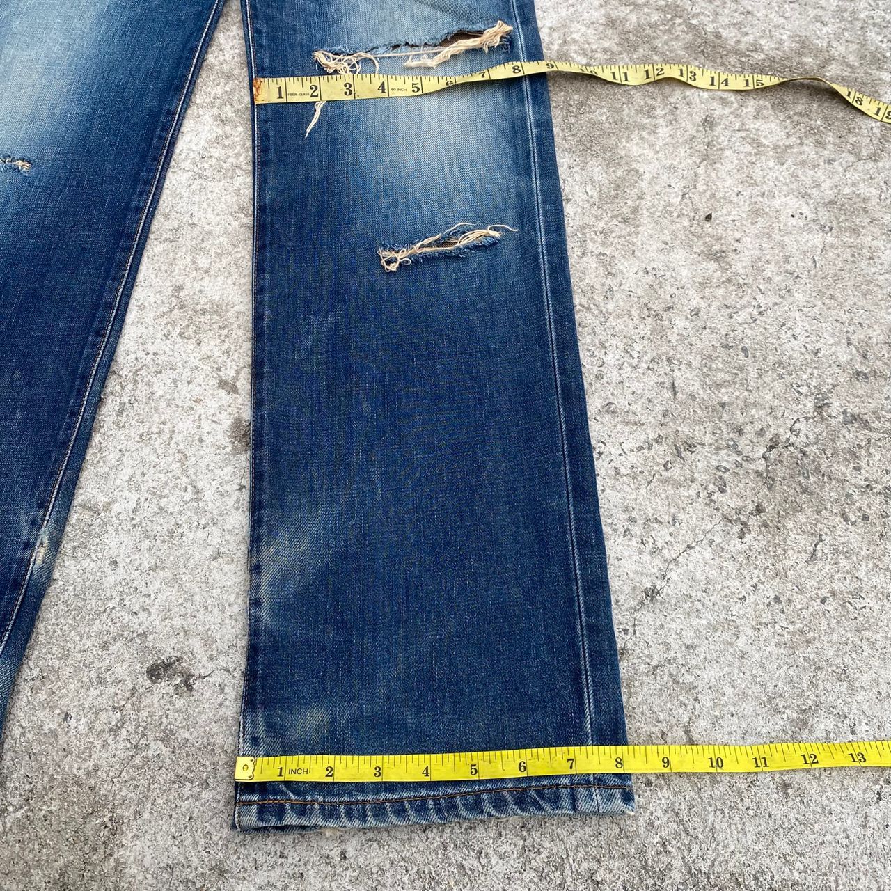 Edwin Vintage Edwin 503 Regular Distressed Denim Size US 30 / EU 46 - 7 Thumbnail