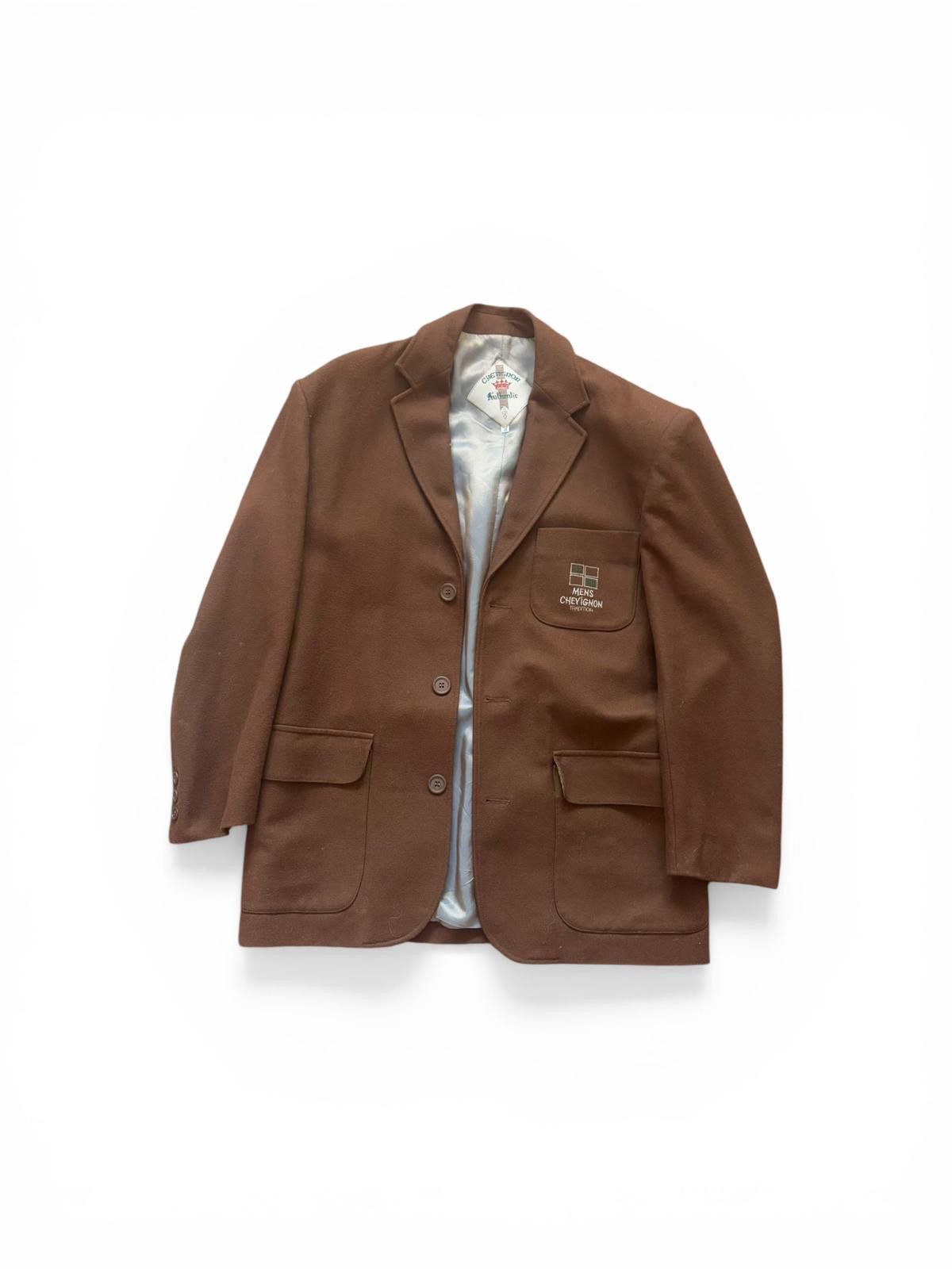 Chevignon Chevignon Mens Tradition Vintage 90s Brown Blazer Silver Size US M / EU 48-50 / 2 - 2 Thumbnail