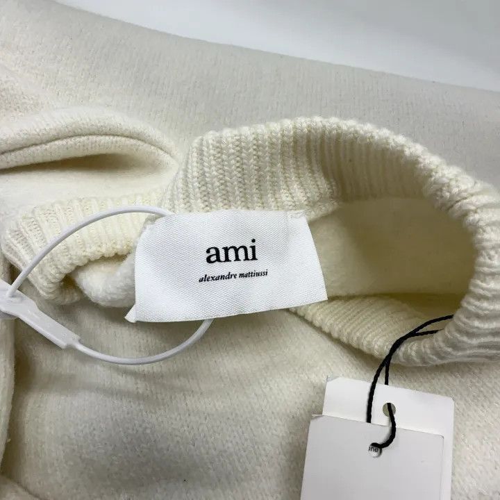 AMI AMIPARIS Heart Logo White Sweatshirt -2507 Size US L / EU 52-54 / 3 - 3 Thumbnail