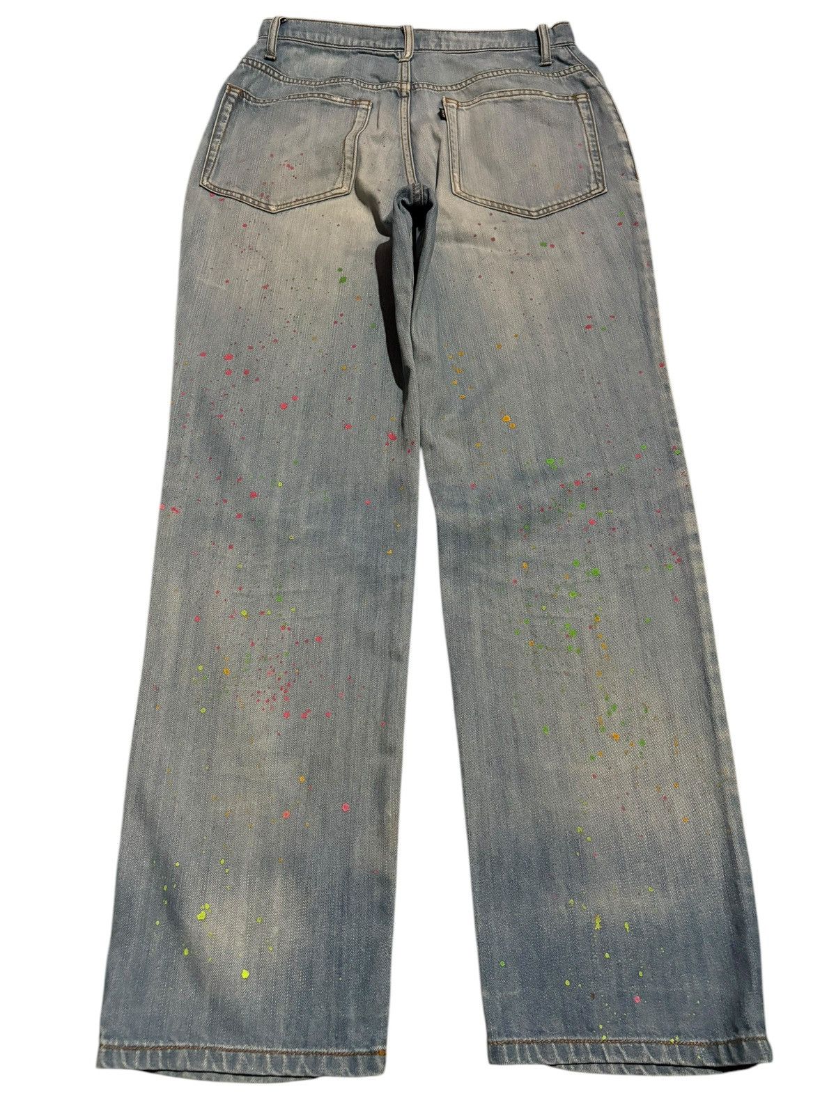 Issey Miyake × Ne-Net Vtg Deadstock Issey Miyake Ne-Net Paint Splash Jeans Denim Size US 30 / EU 46 - 2 Thumbnail