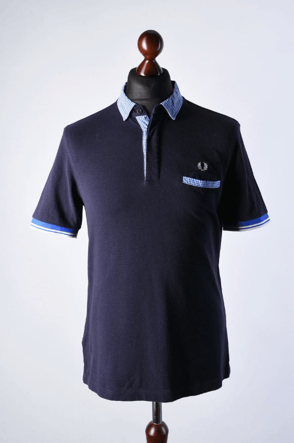 Fred Perry Fred Perry Slim Fit Navy Blue Polo Shirt Size M Size US M / EU 48-50 / 2 - 1 Thumbnail