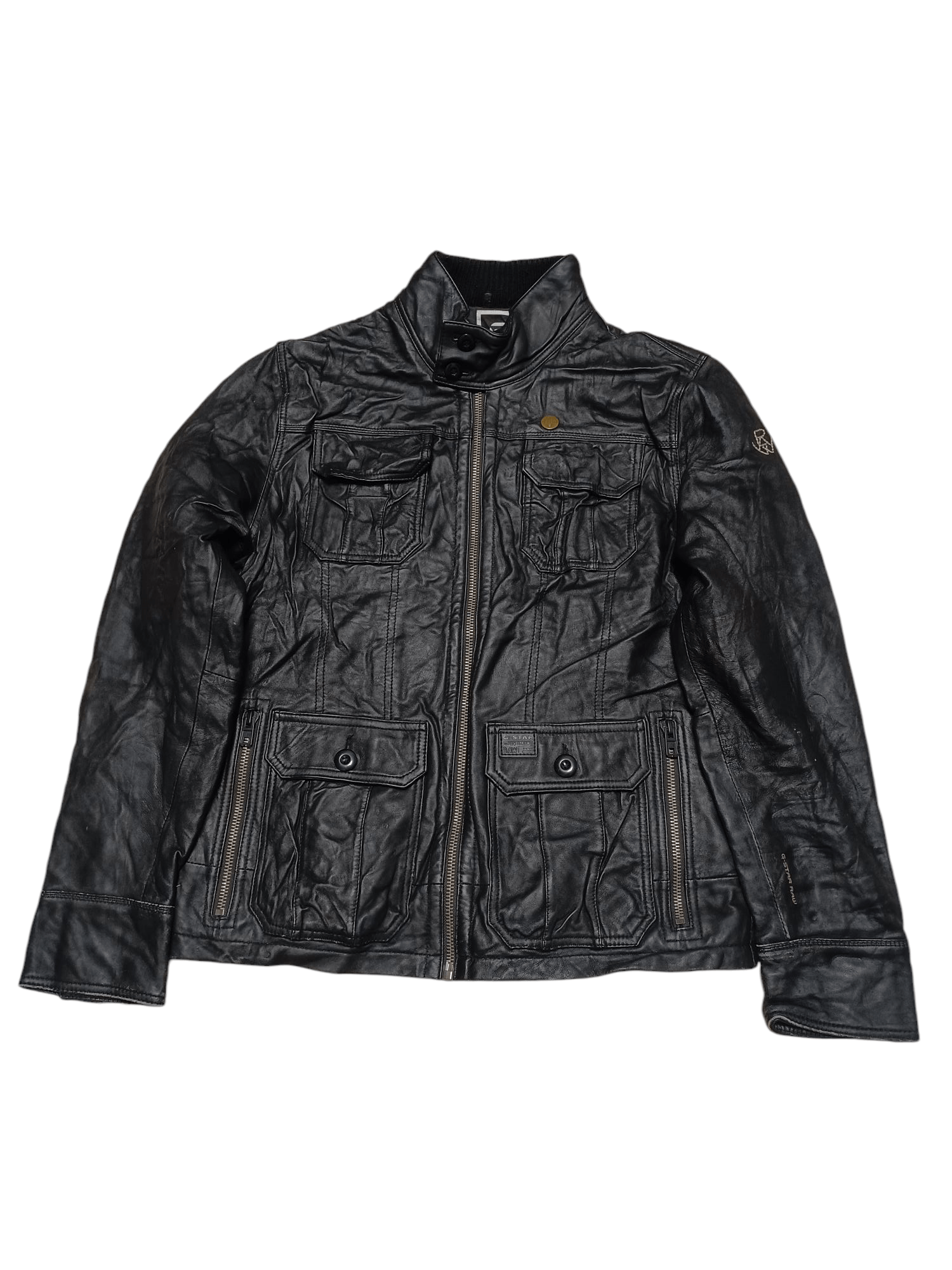 G-Star G STAR RAW FIRE LEATHER MULTIPOCKET JAPANESE JACKET Size US XL / EU 56 / 4 - 1 Thumbnail