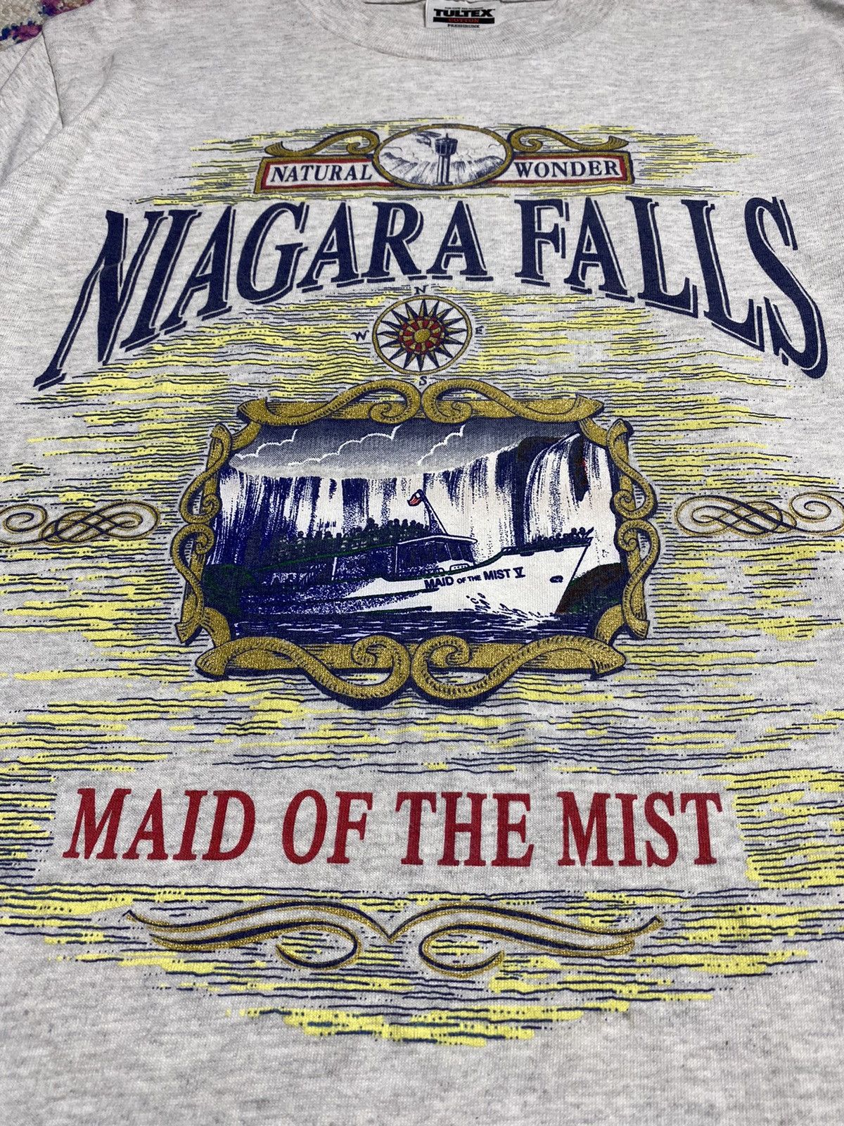 Other × Tultex × Vintage 90s Tultex Tag Niagara Falls Maid of the Mist Outdoor Nature Size US M / EU 48-50 / 2 - 3 Thumbnail