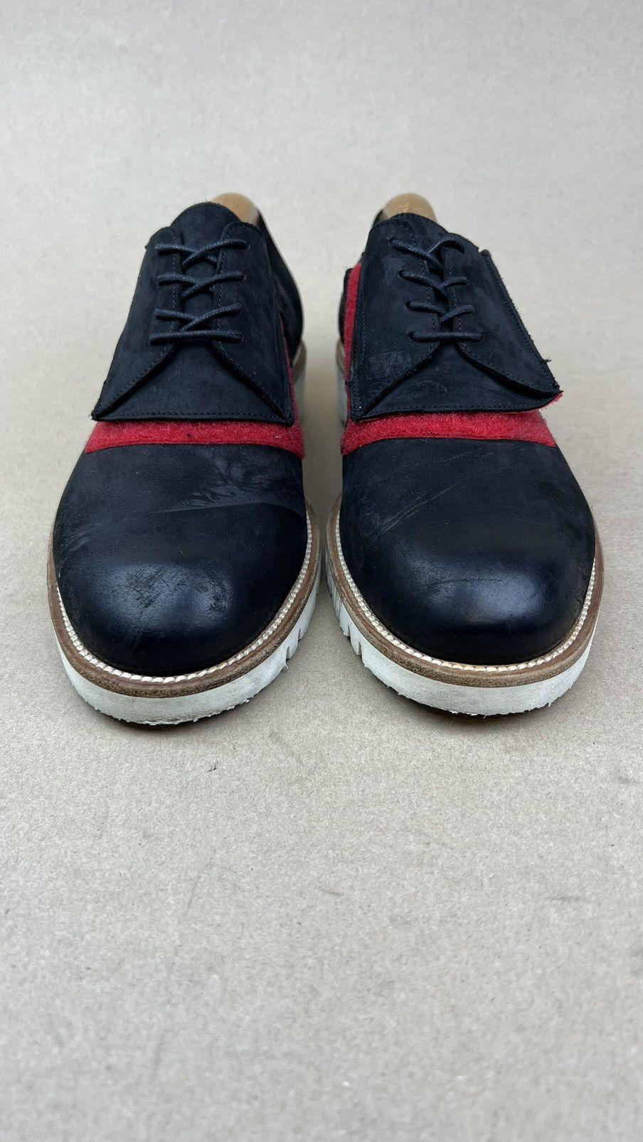 Maison Margiela MAISON MARGIELA Derby Matte Leather Shoes Velcro Fastening Size US 10 / EU 43 - 3 Thumbnail