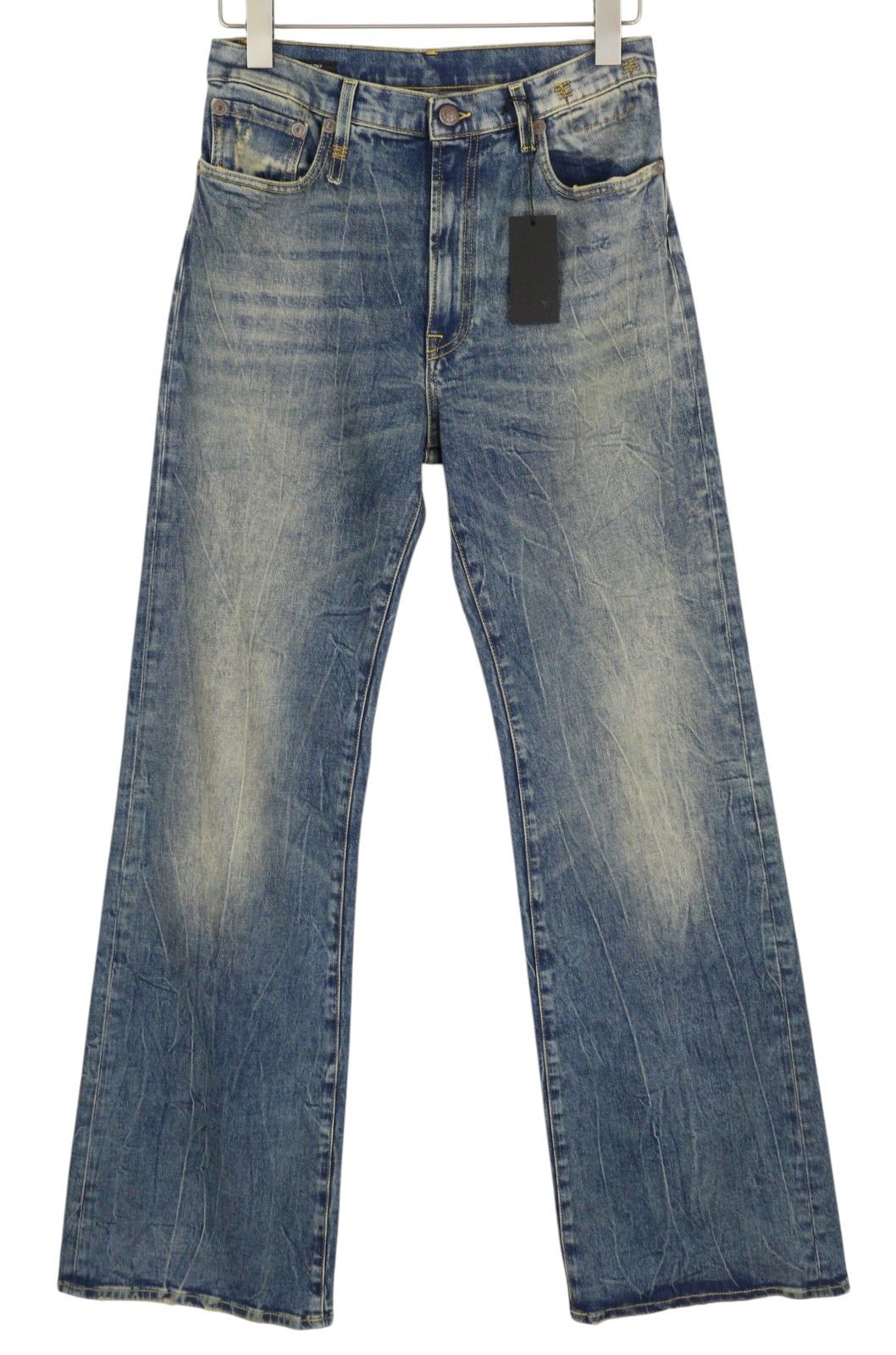 R13 JANE 28 Washed Blue Flared Zip Fly Kelly Stretch 84476 Size 28" / US 6 / IT 42 - 2 Thumbnail