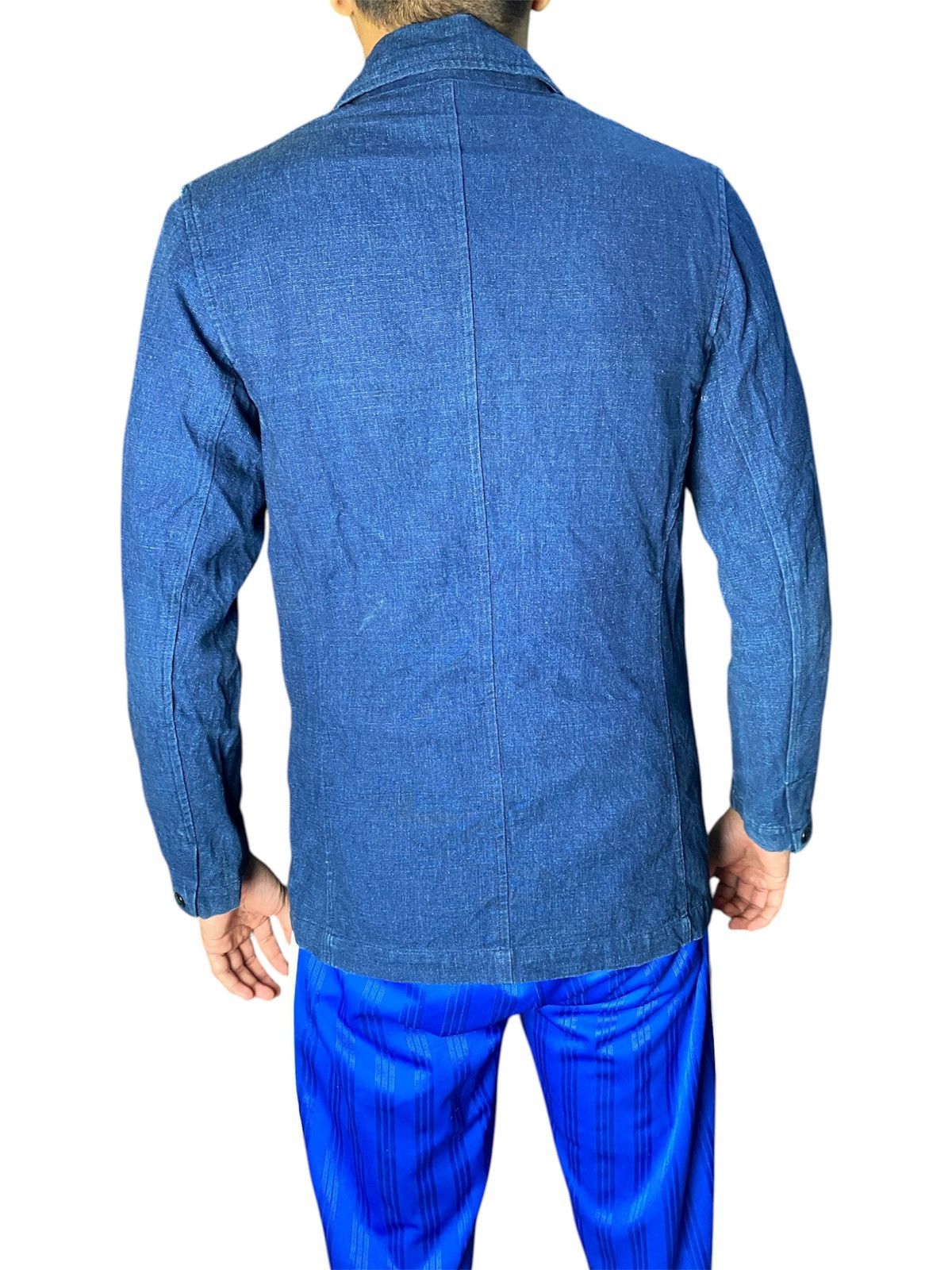 Blue Blue Japan Vintage Blue Blue Japan Pure Indigo Sashiko Chore Jacket Size US S / EU 44-46 / 1 - 4 Thumbnail