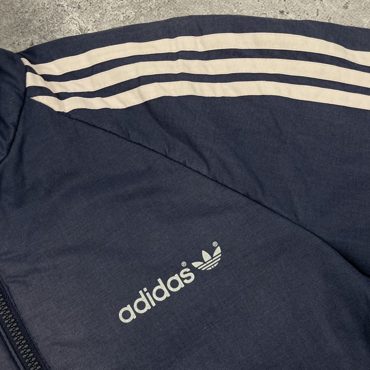 Adidas × Vintage 70s-80s Vintage Adidas Trefoil Logo Faded Jacket Size US M / EU 48-50 / 2 - 4 Thumbnail
