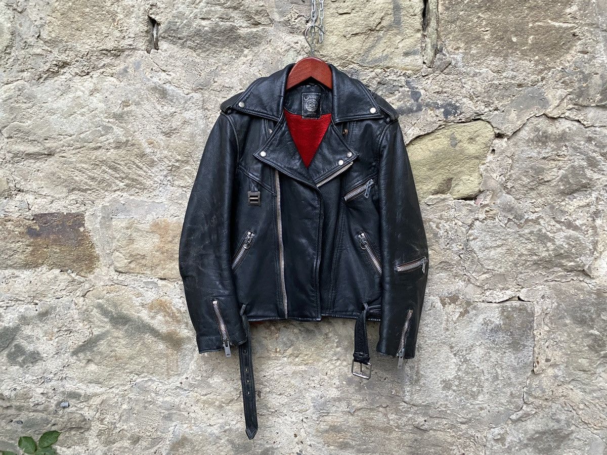Vintage Rare 80s Death Black Metal Darkthrone Leather Biker Jacket Size US S / EU 44-46 / 1 - 9 Thumbnail