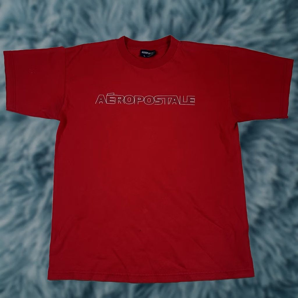 Aeropostale VINTAGE Aeropostale Spellout Tshirt Red L Men Shirt 90s Skate Surf Girls/Boys? Size US L / EU 52-54 / 3 - 1 Thumbnail