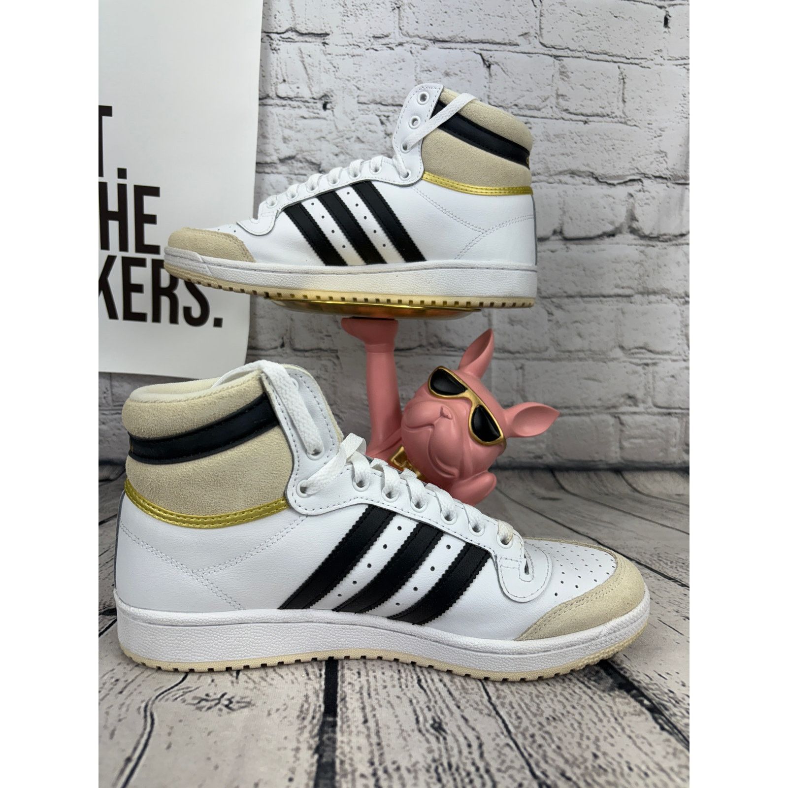 Adidas Adidas Originals Top Ten Basketball Shoes Mens 9 Black Size US 9 / EU 42 - 6 Thumbnail