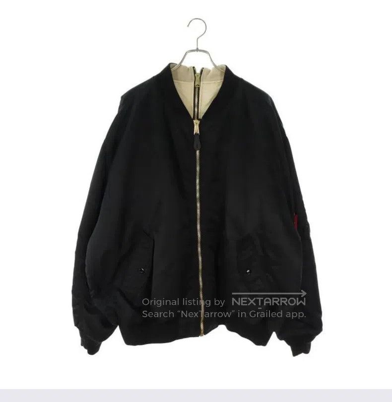 Vetements Black and White Reversible Double Zipper Flight