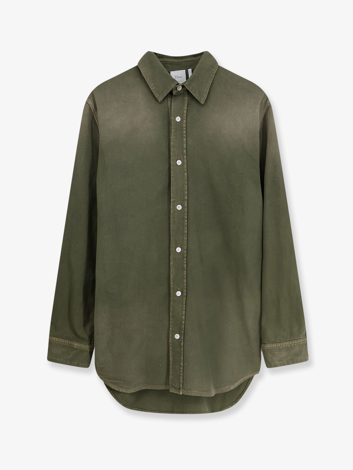 Dior Cotton Shirt With Dior Patch Size M / US 6-8 / IT 42-44 - 1 Thumbnail
