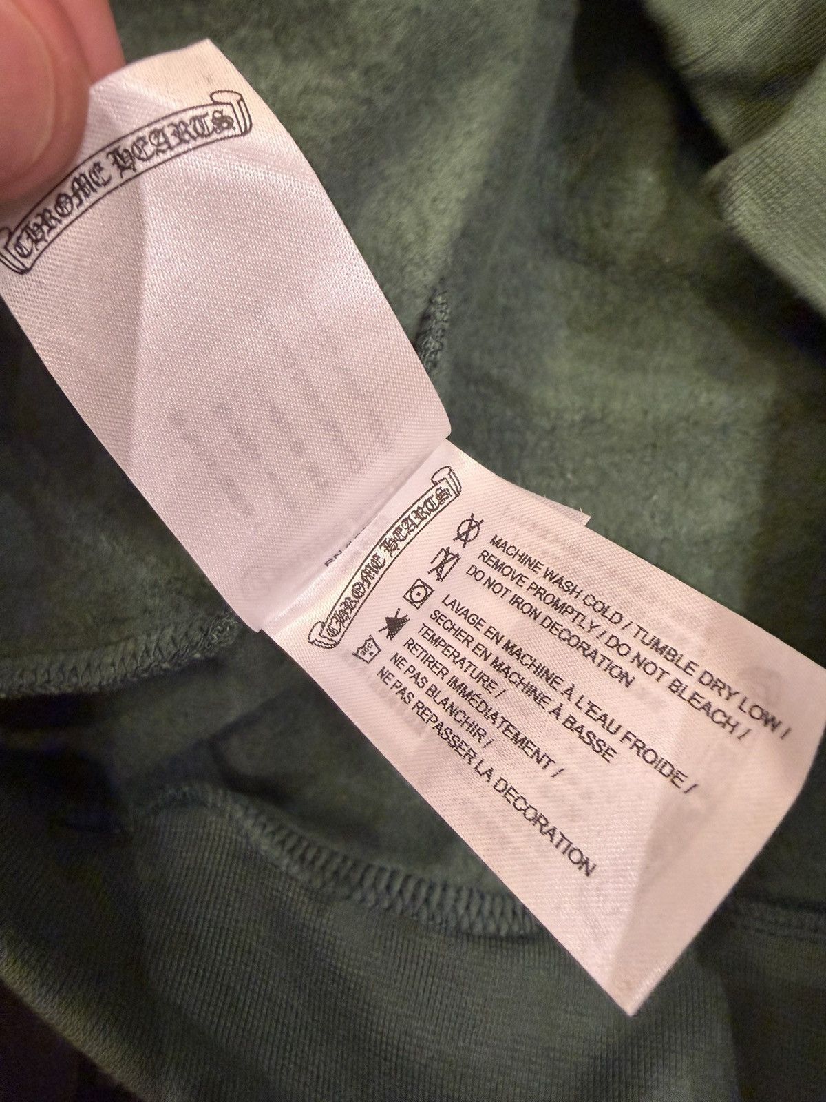 Chrome Hearts Chrome Hearts T Bar Hoodie - Green Size US L / EU 52-54 / 3 - 5 Thumbnail