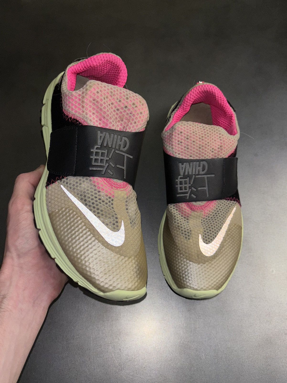 Nike 2013 Nike Lunarfly 306 Shanghai SlipOn Velcro Shoes Ninja 3M Size US 10 / EU 43 - 3 Thumbnail