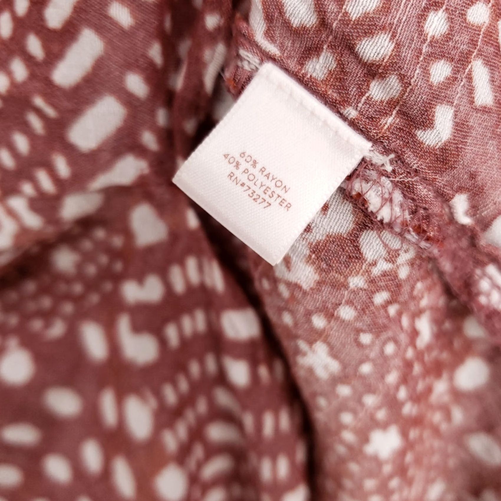 Vintage LC Lauren Conrad Blouse Womens Small Red Polka Dot Pleated 3/4 Sleeve Casual Size S / US 4 / IT 40 - 4 Thumbnail
