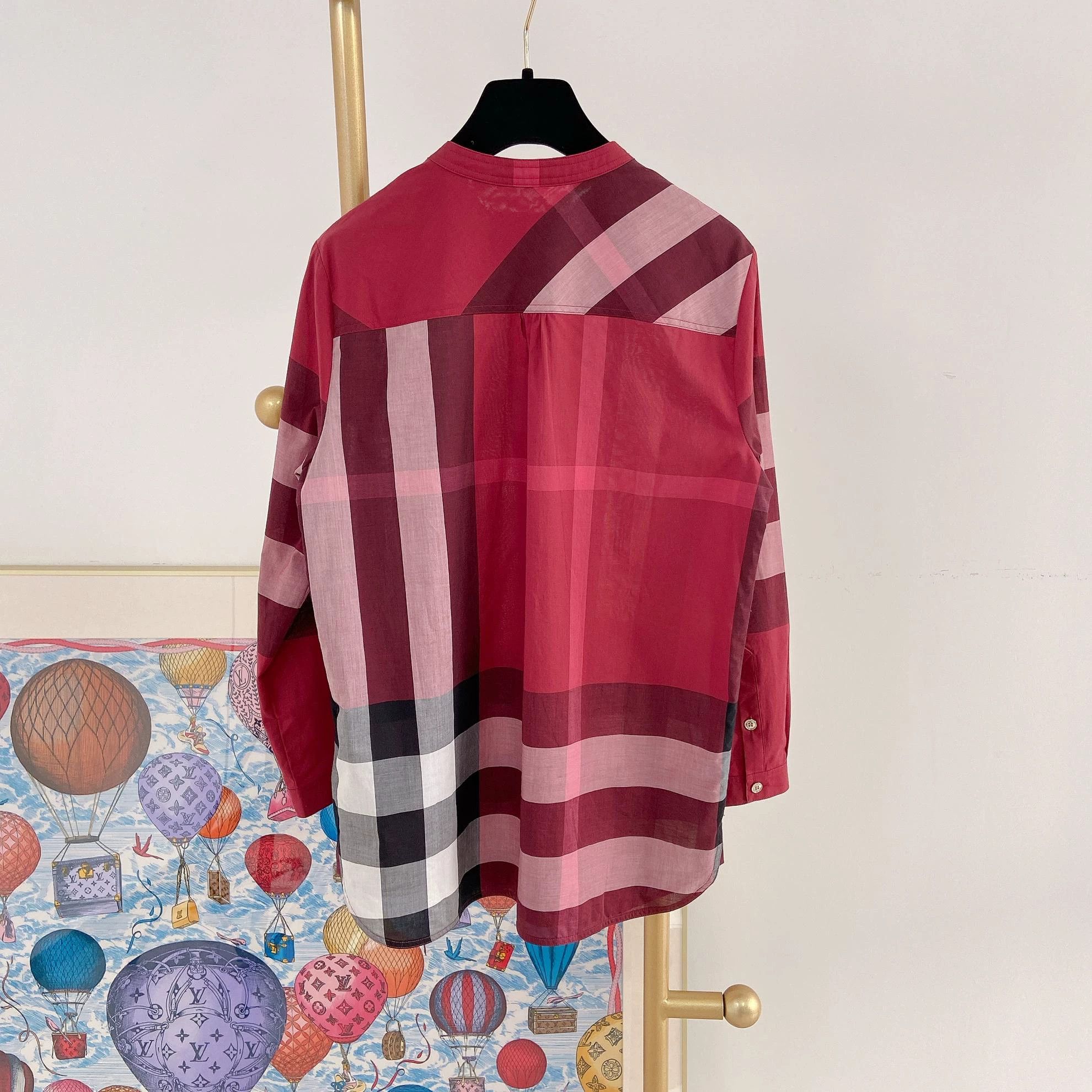 Burberry Burberry color blocked check shirt UK6 8594 Size XS / US 0-2 / IT 36-38 - 2 Thumbnail