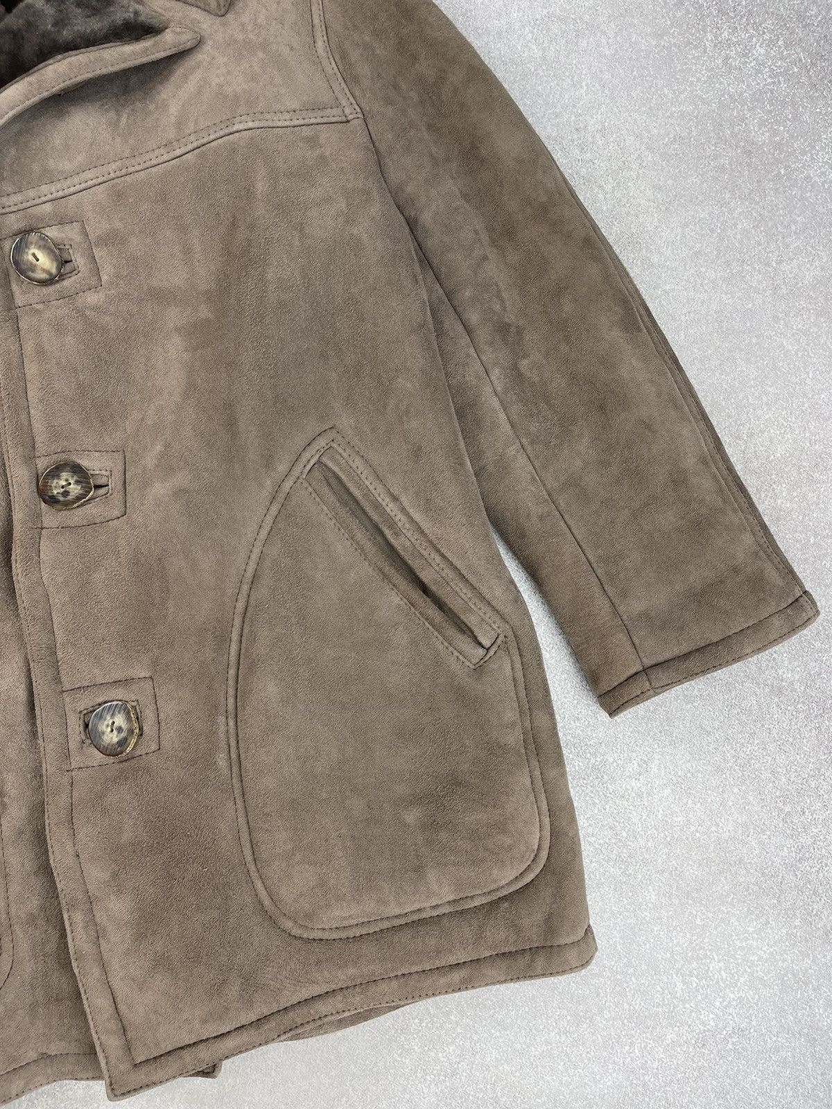 Sawyer of Napa Sawyer Of Napa Suede Suede Sheepskin Western Rancher Jacket Size US M / EU 48-50 / 2 - 2 Thumbnail