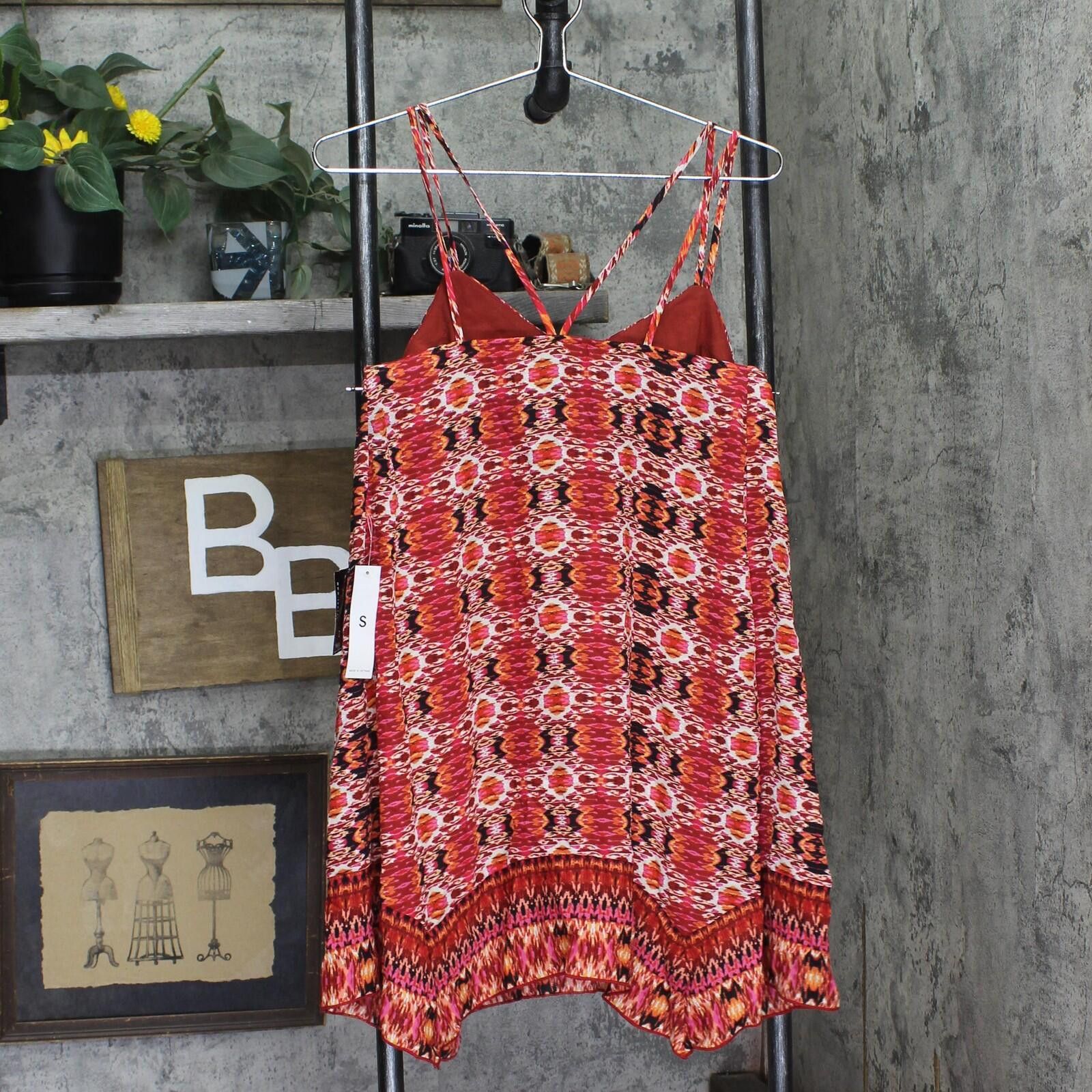 Other Nwt Teeze Me Strap Tribal Bandeau Dress Fire Red Multi S Size S / US 4 / IT 40 - 2 Thumbnail