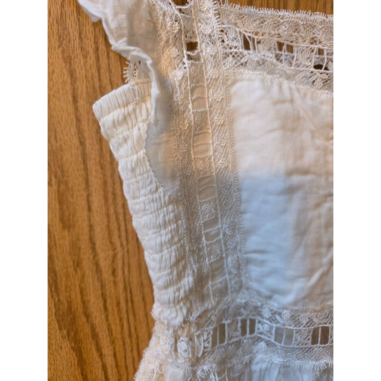 Free People Free People Spring Fling Top In Ivory Lace XS NWT Size XS / US 0-2 / IT 36-38 - 7 Thumbnail