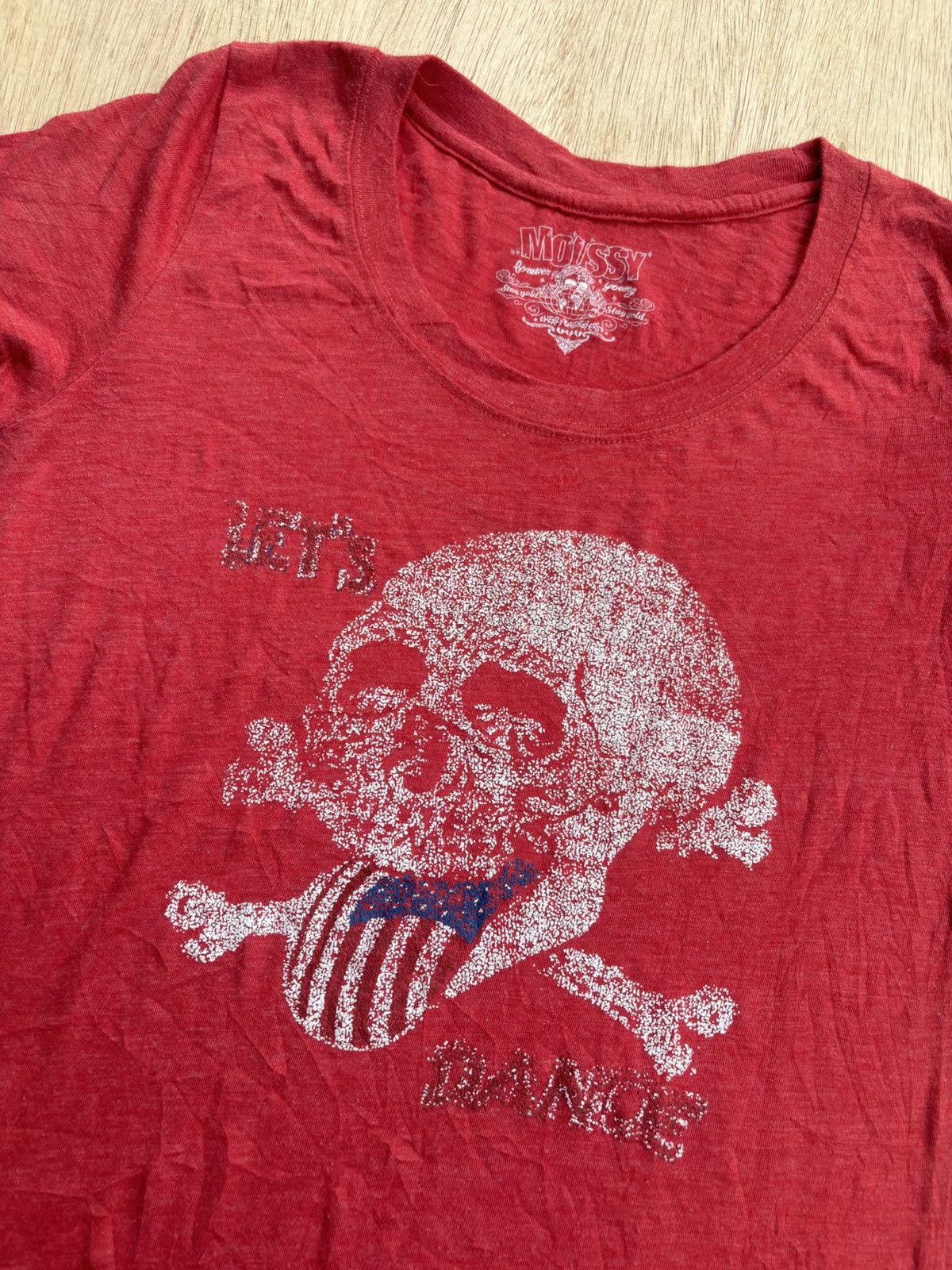 MOUSSY Y2k Moussy Rock'N' Roll Skull Tshirt Size M / US 6-8 / IT 42-44 - 4 Thumbnail